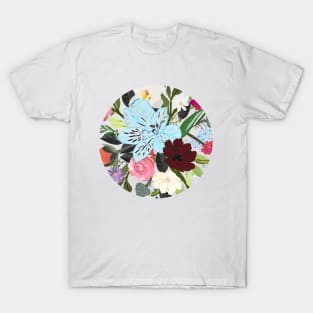 Floral Colorful Bouquet Pattern T-Shirt